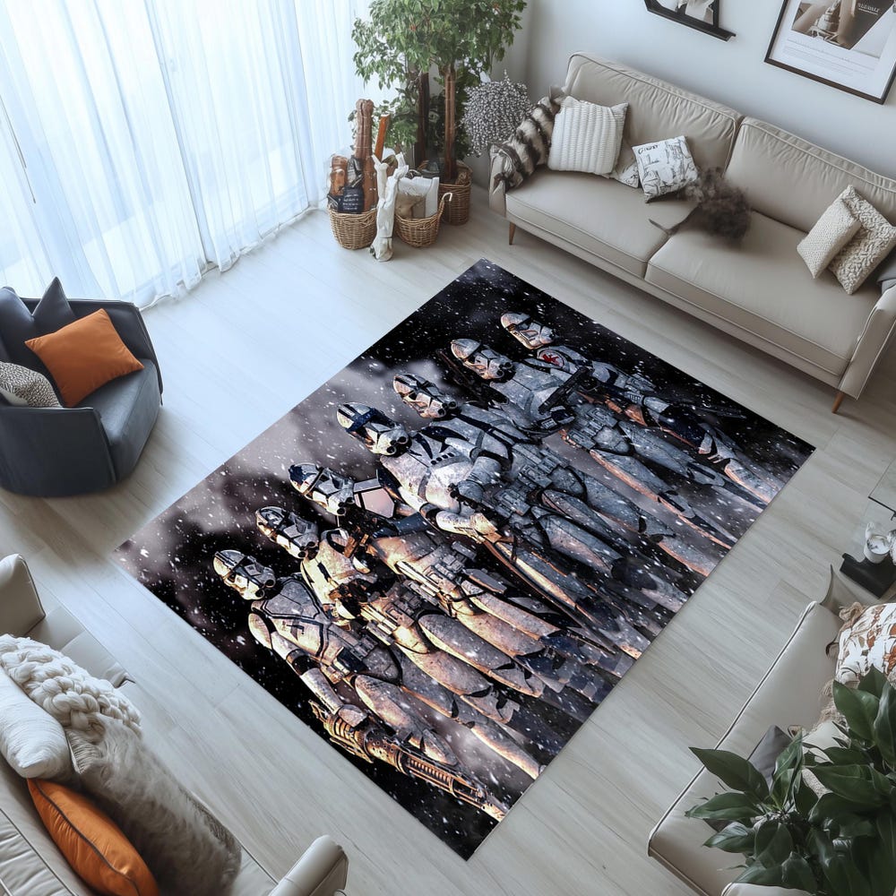 Kids Room,For Living Room Rug,Non Slip Floor Carpet,Death Star Rug, Clone Wars Rug,Science Fiction Rug,Teen'S Rug, Star Wars Rug Moderndaydecors