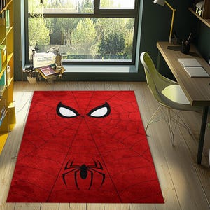 Spiderman Teppich, Spider Man Teppich, Kinderzimmerteppich, Kinderteppich, Superheld, Spielzimmerteppich, Cartoon Teppich, rutschfester Teppich