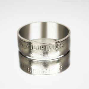 Philippines Peso Ring, Philippines Ring Man, Philippine Coin Ring, Old Philippines Ring, Philippines Ring, Philippines Coin Ring,  Coin Ring