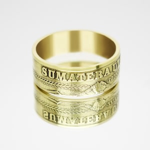 North Sumatra Coin Ring 500 rupees 2019, coin ring for men, womens coin ring, mens coin ring, money ring