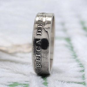 El Salvador Coin Ring, El Salvador Ring, Man Ring El Salvador, 1963 El Salvador Ring, 1963 El Salvador Coin Ring, Salvador Man Ring