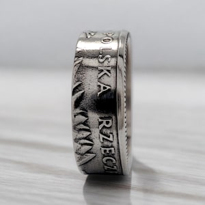 Man Poland Ring, Ring Man Poland, Poland Ring, Vintage Poland Coin Ring, Ring From Poland, Polish Poland Ring, Woman Poland Ring