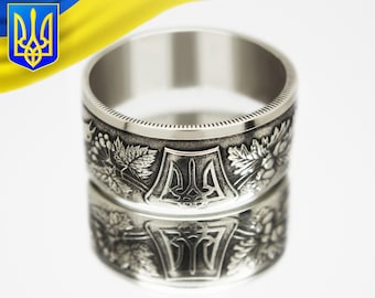 Ukraine Nature Ring, Ukraine Ring With Trident, Ukraine Shape Ring, Unique Ring From Ukraine, Ukraine Designer Ring, Ring For Woman Ukraine