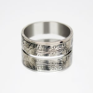 Vanuatu Coin Ring 10 vatu 1983-2009, coin ring for men, womens coin ring, mens coin ring, money ring
