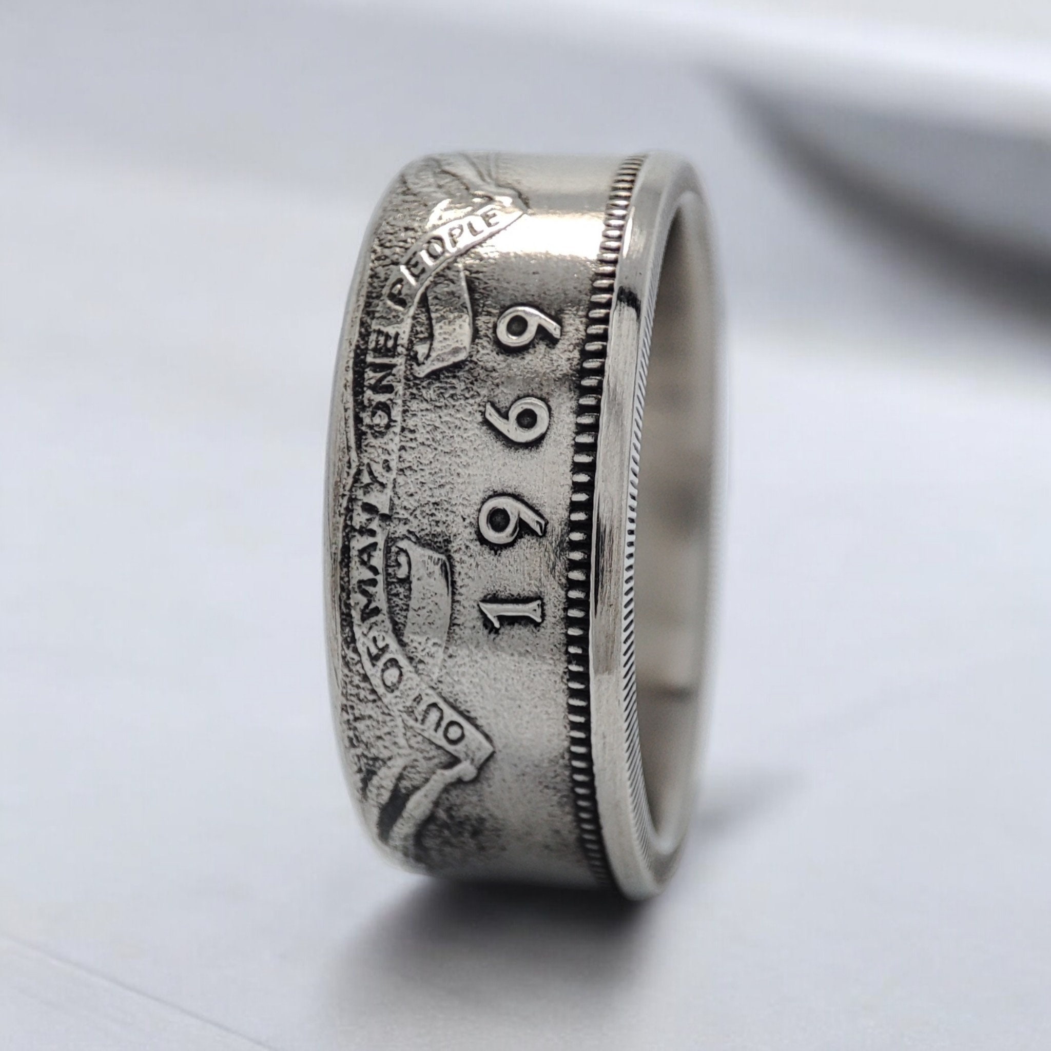 Coin Ring Jamaica, Jamaica Anniversary Ring 1969, Jamaica Ring