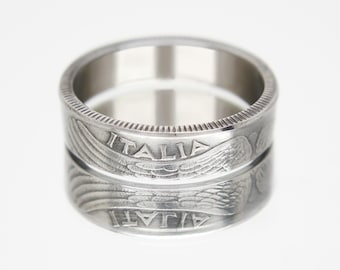 Ring Italy, Italy Ring Girl, Italy Ring Male, Ring Italy Coin,  Italy Lira Ring, Man Italy Coin Ring, Ring From Italy, Italy Lire Coin Ring