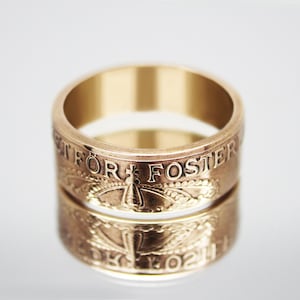 Sweden Ring Man, Sweden Crown Ring, Sweden Coin Ring, Sweden Krona Coin Ring, Sweden Man Ring, Sweden Ring For Man, Sweden Crown Ring