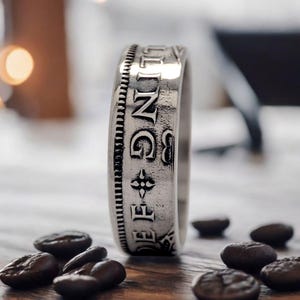 Britain Coin Ring For Man, Britain Monarchy Coin Ring, Britain Coin Handmade Ring, Britain Pound Coin Ring Man, Britain Coin Ring For Woman