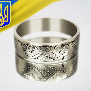 Mann Ukraine Ring, Ukraine traditionellen Ring, Ukraine Symbol Ring, Münzenring Ukraine, Ukraine Bronze Ring, Frau Ukraine Ring