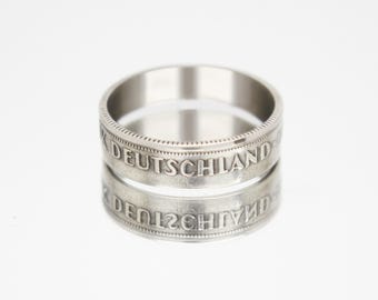 Deutschland Münze Ring für Frau, Münze Ring Deutschland, Vintage Deutschland Ring, Mann Münze Ring Deutschland, Deutschland Mark Münze Ring, Ring für Mann Deutschland