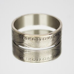 Woman Ring Czechoslovakia, Czechoslovakia Woman Ring, Czechoslovakia Coin Ring, Woman Czechoslovakia Ring, Czechoslovakia Ring Jewelry