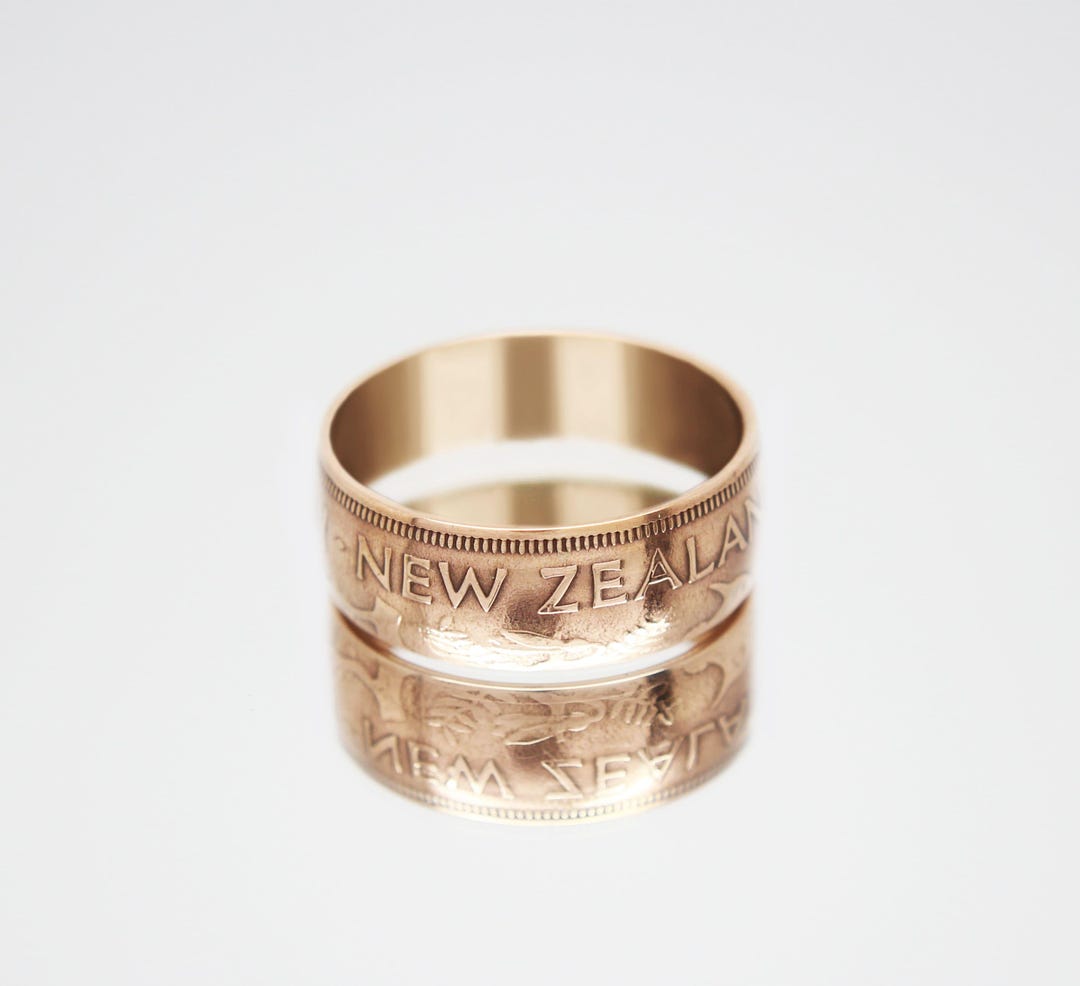 New Zealand Man Ring, New Zealand Coin Rings, Ring for Man New Zealand ...