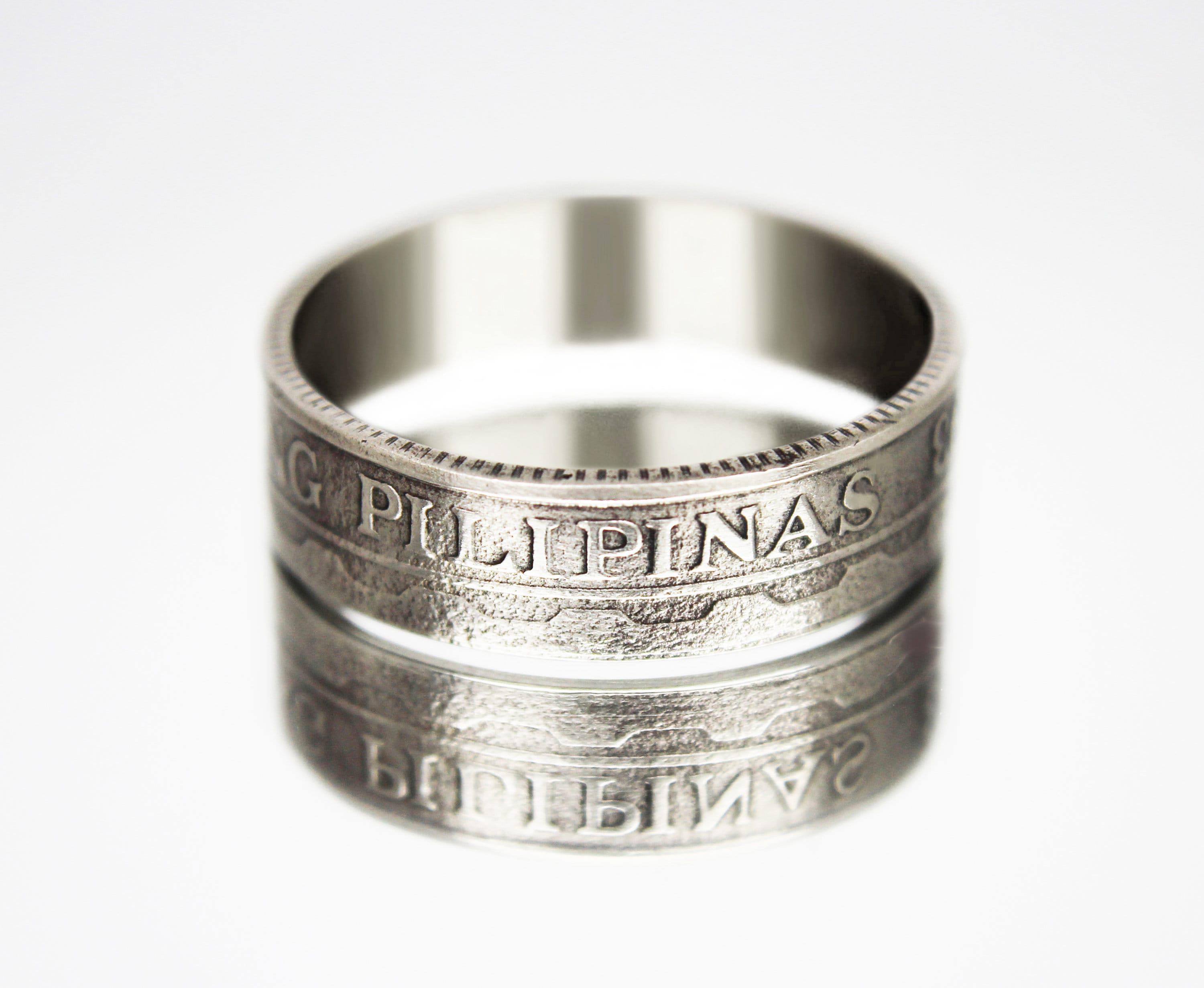 Philippine Peso Ring, Philippines Ring Man, Ring Philippines Design, Philippine Coin Ring, Philippines Ring Woman, Philippines Ring Man
