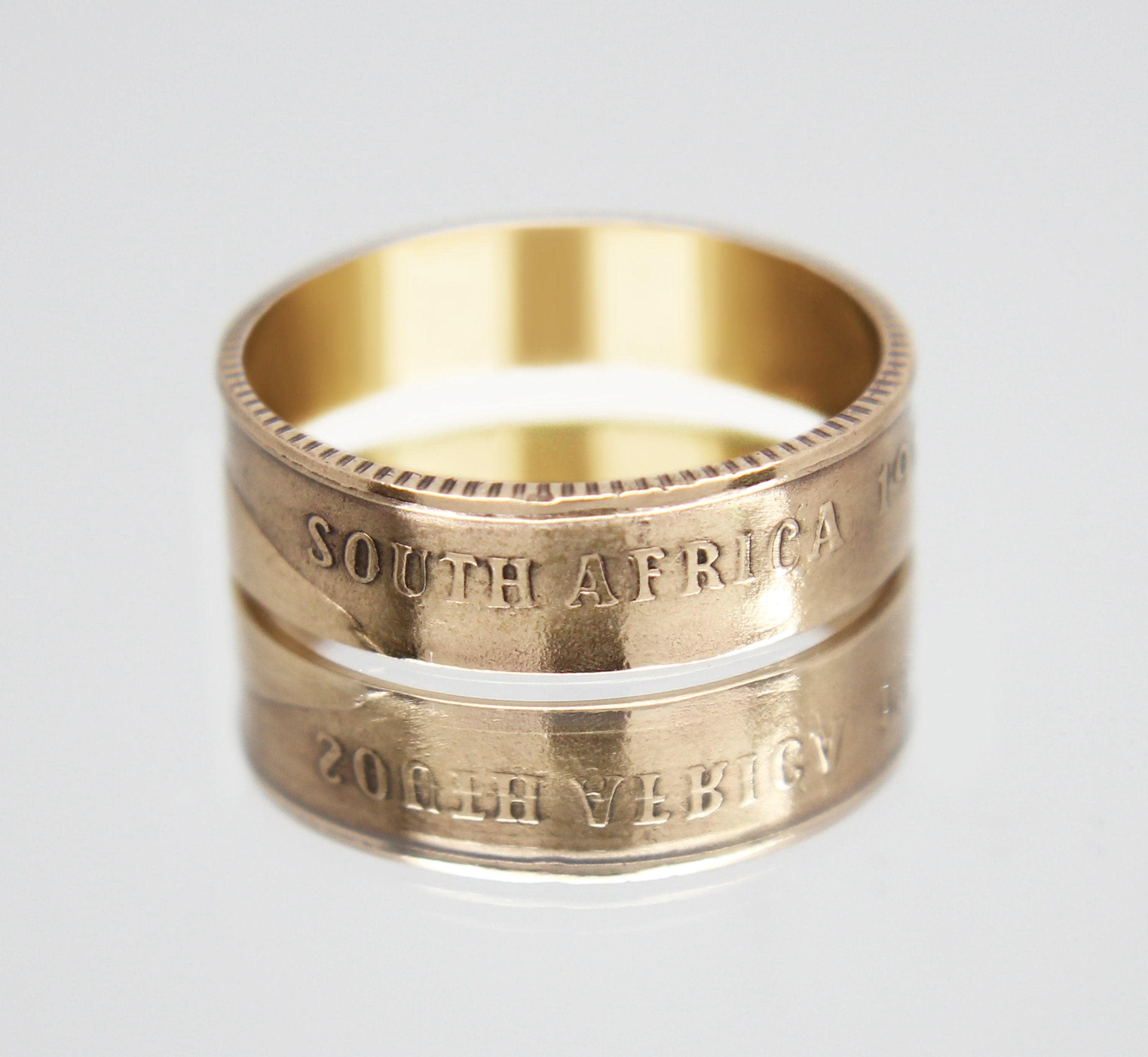 Gold Krugerrand Coin Ring UK