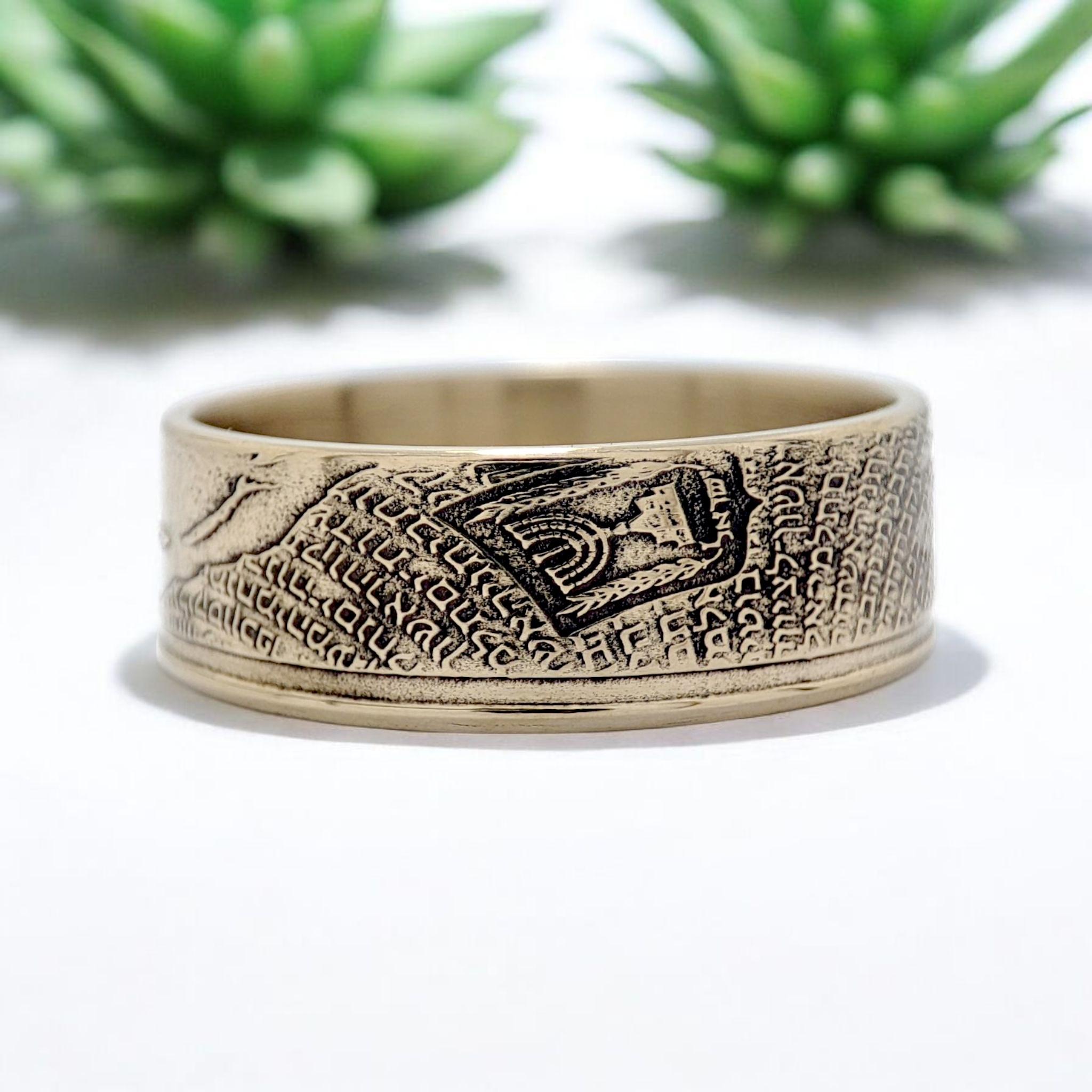 イスラエルの指輪、イスラエルの男性用指輪、イスラエルの男性用コインリング、イスラエルの指輪コイン、イスラエルのコインリング、イスラエルの男性用指輪、イスラエルの男性用指輪