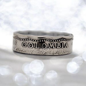 Man Colombia Ring, Colombia Peso Ring, Colombia Coin Ring, Colombia Ring Coin, Peso Ring Colombia, Ring Colombia, Men Ring Colombia