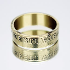 Estonia Ring, Estonia Man Ring, Man Ring Estonia, Estonia Coin Ring, Coin Ring Estonia, Estonia money ring, Estonia Woman Ring, Ring Estonia