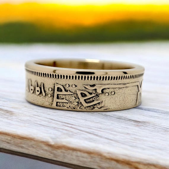 Anillo egipcio de latón para hombre, anillo egipcio, anillo de