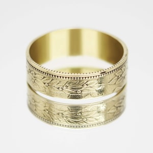 Coin Ring 25 piastres 1970, coin ring for men, womens coin ring, mens coin ring, money ring