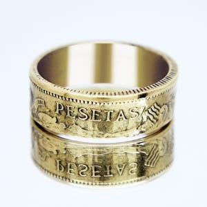 Spain Ring For Man, Man Ring From Spain, Old Spain Coin Ring, Man Spain Coin Ring, Spain Coin Rings,  Ring For Man Spain, Spain Peseta Ring