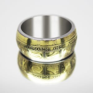 Horoscope zodiac Coin Ring, coin ring for men, womens coin ring, mens coin ring, money ring