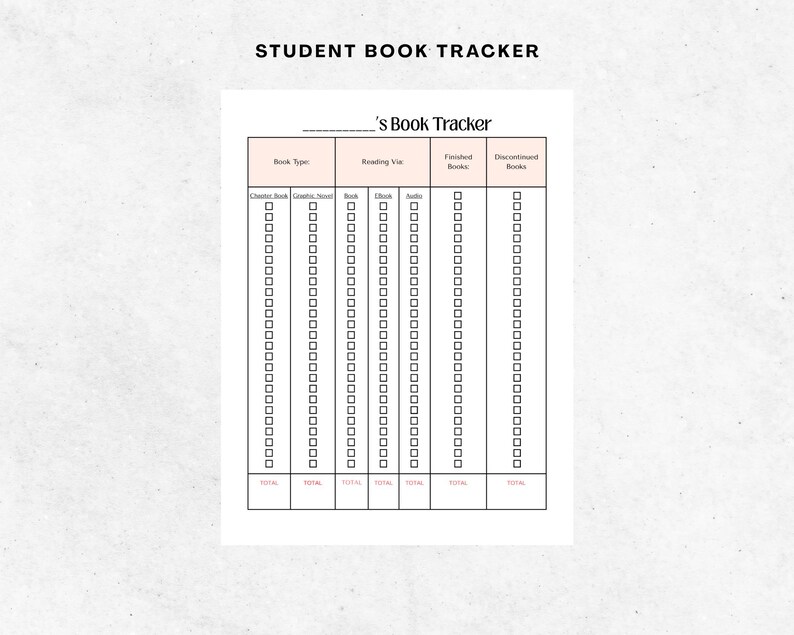 Tracking Books Read Classroom Reading Tracker Set: Student Reading Log (editable Canva ...