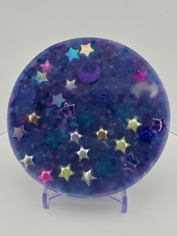 Starry Night Picky Pad - Pick Pad for Heavy Pickers, Oddly Satisfying Sensory Fidget, Alternate to Skin Picking and Nail Biting