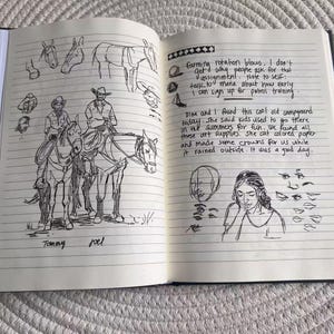 Replica del diario di Ellie – Quaderno ispirato a The Last of Us / Diario fatto a mano in formato A5 con pagine e illustrazioni ispirate al gioco / Regalo da collezione