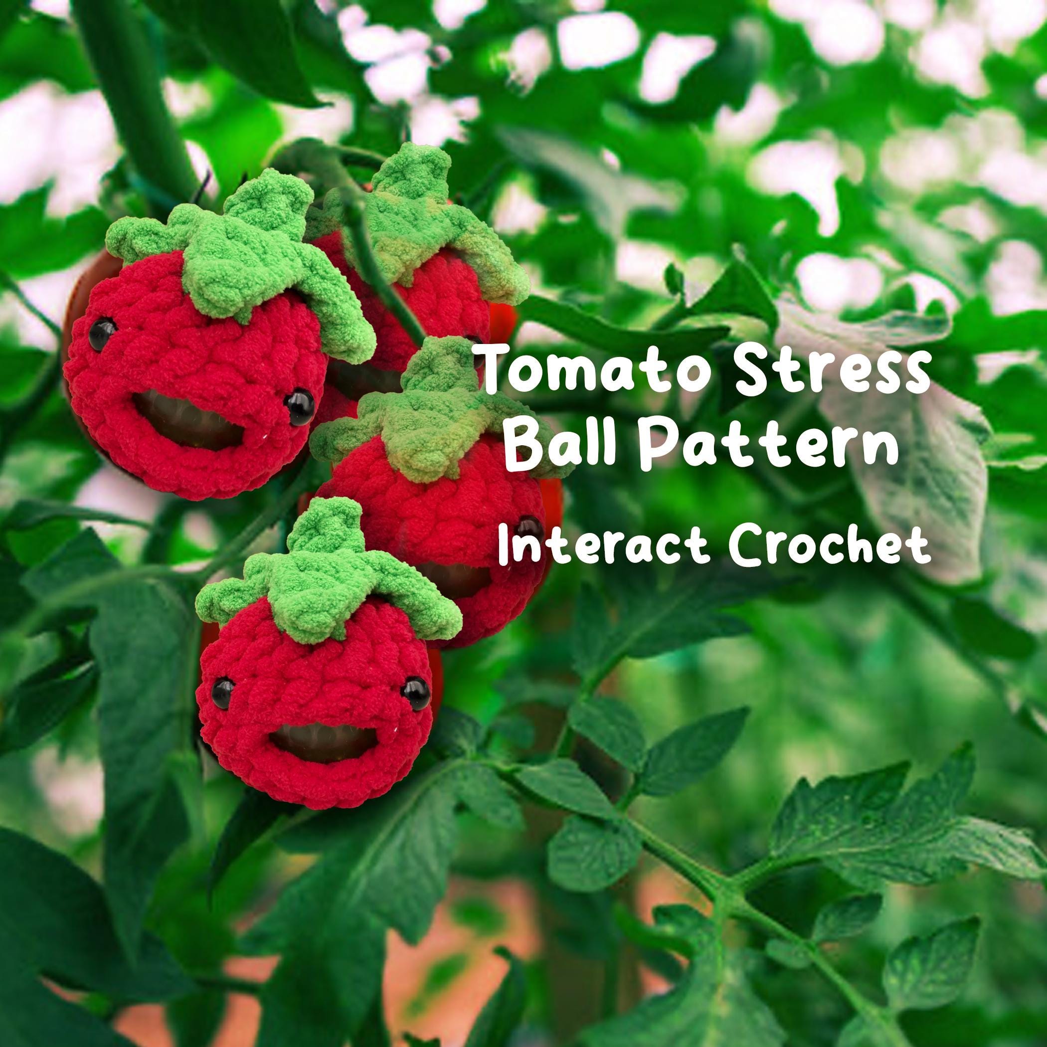Crochet Stress Ball Tomato Pattern