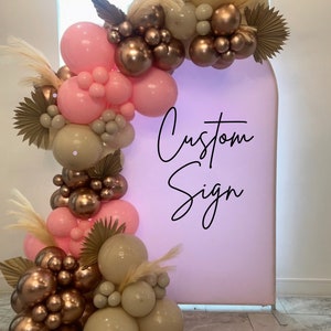 Custom Party Backdrop Sign - Party Sign - Decal - Custom Sign