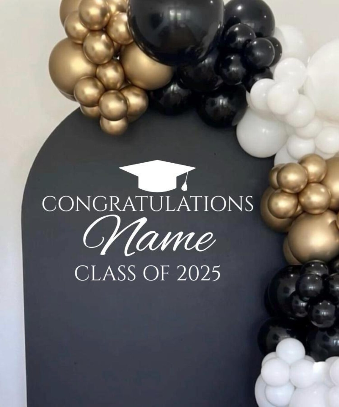 Grade R Graduation Backdrop Sign Custom Graduation Backdrop Decal: Personalized Vinyl Sign - Etsy