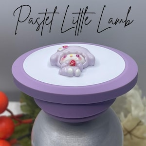 BPA Free, Easy Grip, Little Lamb, Bottle Cap, Identify Bottle Cap Cover for your Water Bottle Personalization, Convenient and Easy to Use