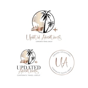Travel logo design, business trip logo design, travel blogger, travel agent logo, modern trip agent logo, premade logo