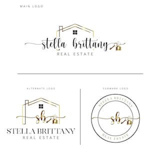 Minimalist real estate logo, realtor logo, premade real estate agent logo, premade logo, real estate signature logo, broker logo