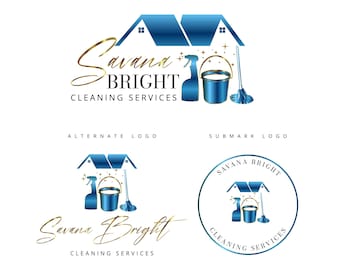 Logo ontwerp schoonmaakservice, huishoudsterlogo