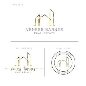 Real Estate Logo Design, Realtor Logo Design, Broker Logo, Real Estate Agent,  Signature House Logo, Key Logo Design