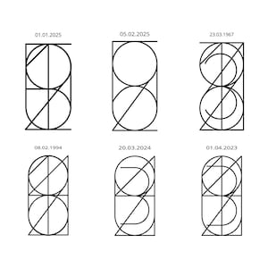 Special Date Logo, Wedding Date Monogram, Anniversary Gift, Birth Time Logo Tattoo, Tattoo Logo, Logo Design