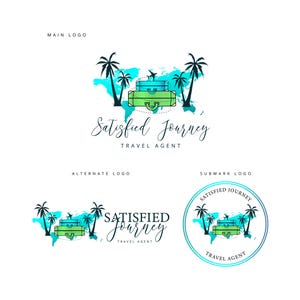 Travel logo, Travel agency logo, Adventure logo, Travel blogger logo, Trip agent logo, Travel agent logo, Airplane logo