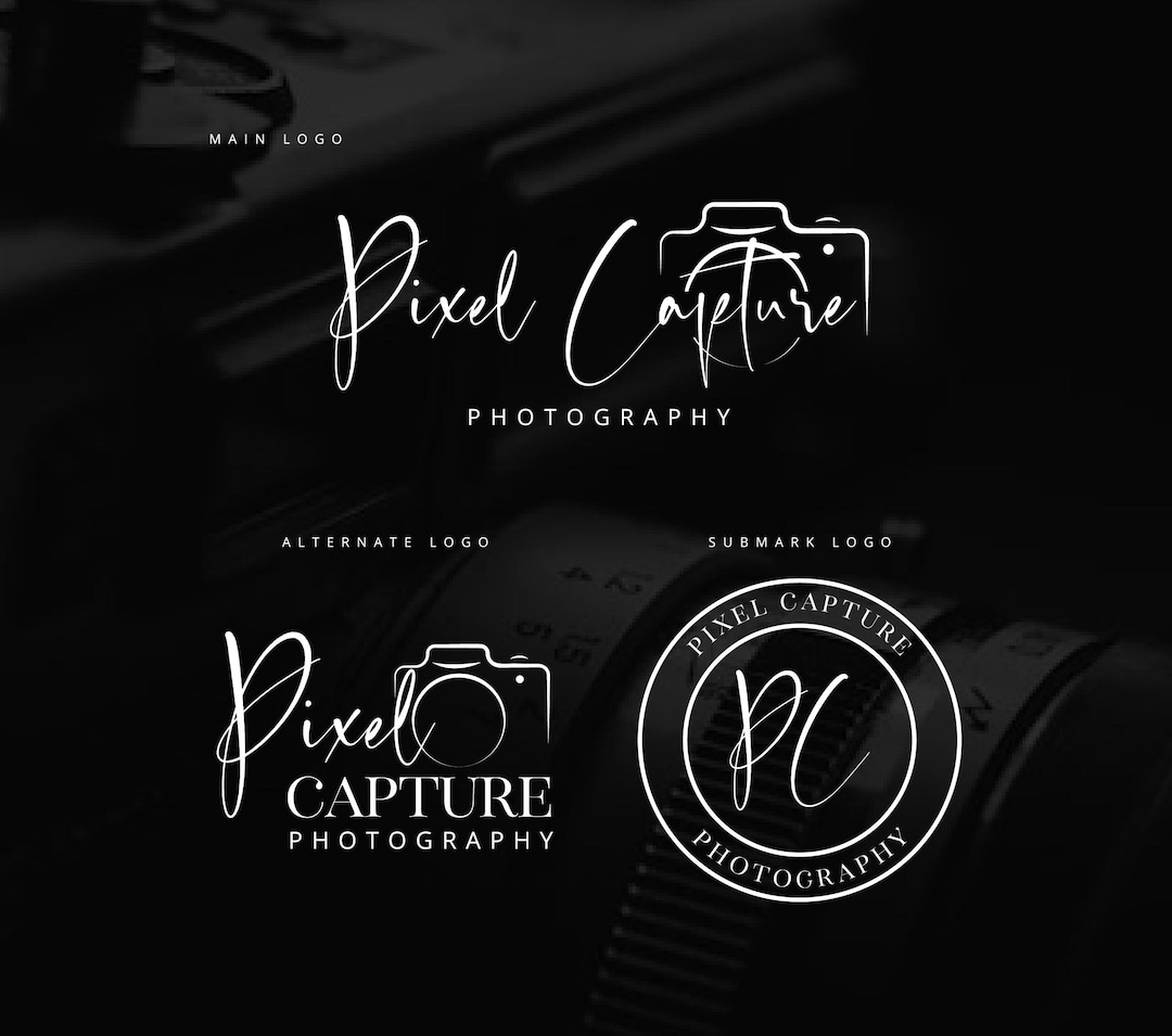 Handwritten Photography Logo Design, Camera Signature Logo (premade) - Etsy