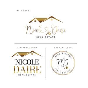 Modern Real Estate Agent, Realtor Logo Design, Premade Real Estate Logo, Construction Logo Design, Business Real Estate Logo Design