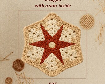 Granny Square Patterns, celestial decor, PDF, beginner craft