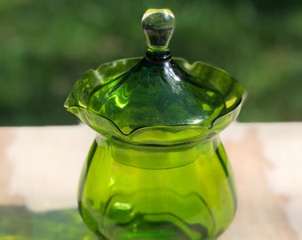 MCM EMPOLI GLASS Green Apothecary Jar