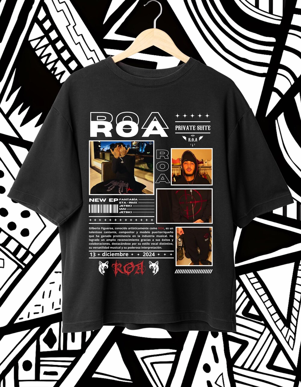 Roa T-Shirt Design, High Quality Png, Exclusive Fan Merch For Roa Fans., Instant Download & Print Ready, Roa Png Printfushion