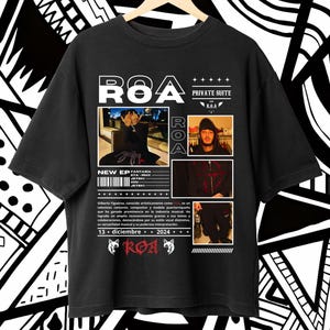Diseño de camiseta de ROA, Descarga instantánea y lista para imprimir, ROA Png, Png de alta calidad, FanMerch exclusivo para fans de ROA.