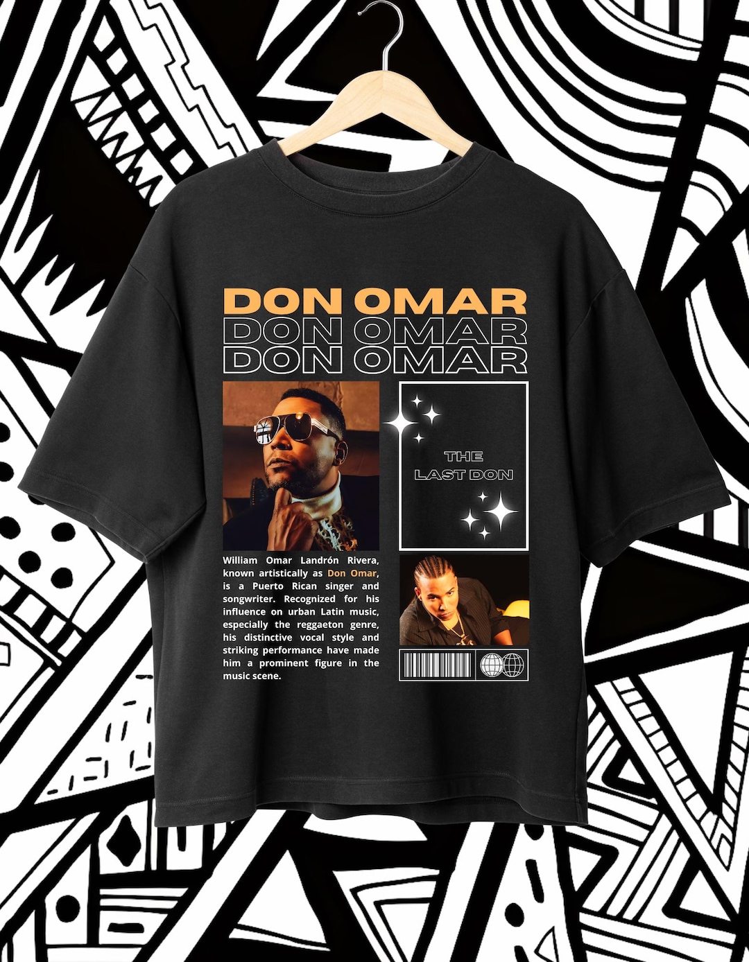 Don Omar Camiseta PNG Regreso al Reggaetón Tour, DTF Diseño de  sublimación de camisetas Descarga instantánea y lista para 