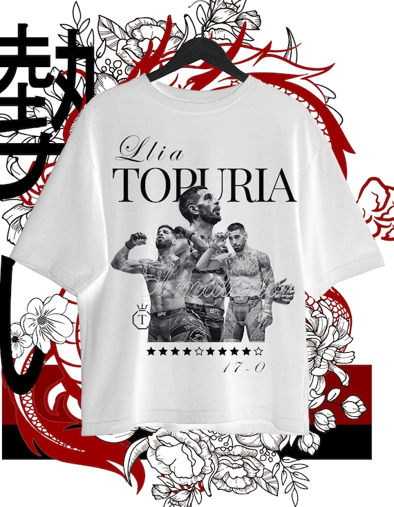 Ilia Topuria Tシャツ デザイン / DTF 転写プリント / Tシャツ昇華