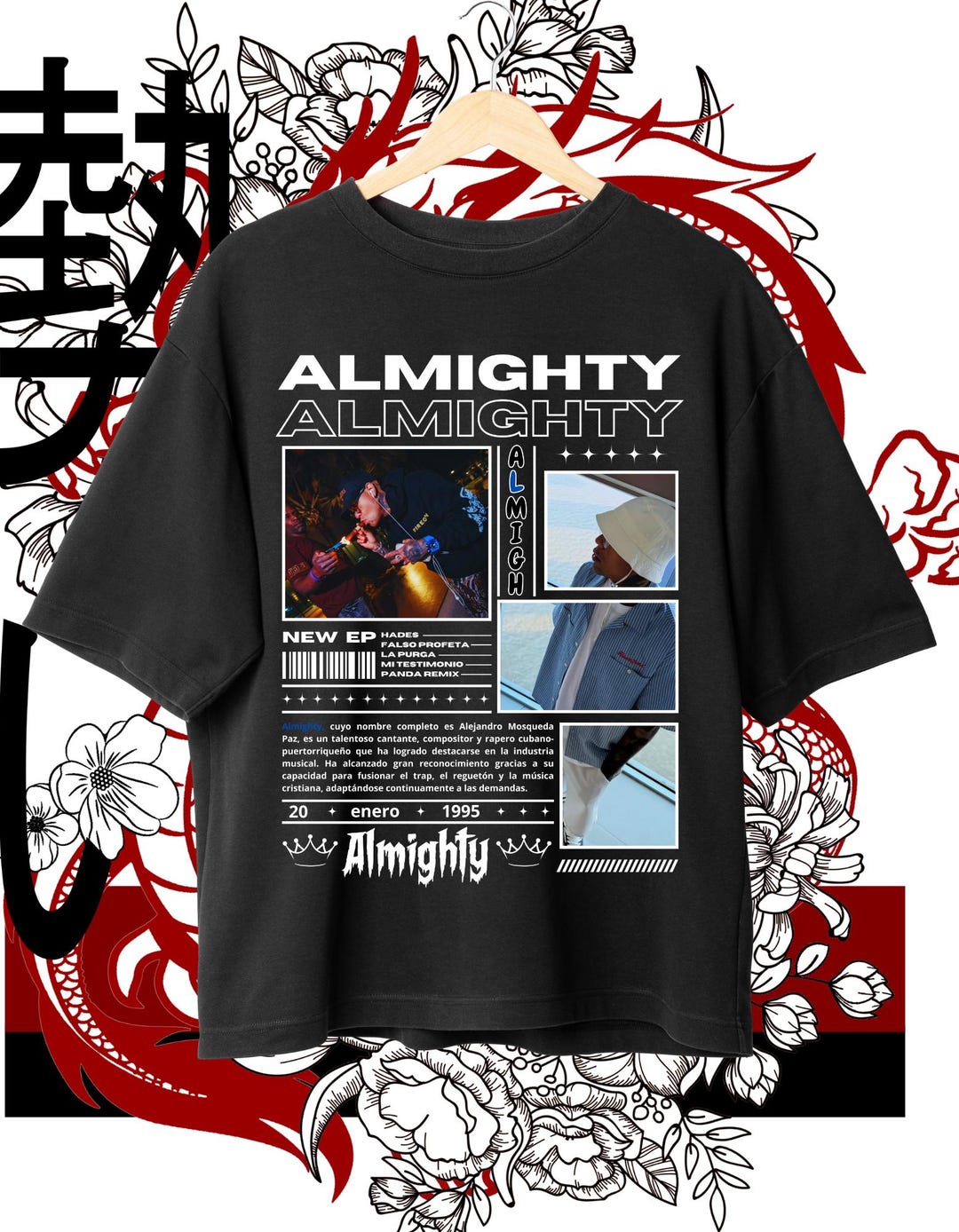Almighty T-shirt Design, PNG Digital, Almighty Tour PNG, Eight