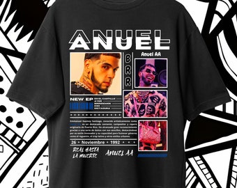 Anuel AA T-shirt design PNG, Ready to print, printable design, artist, Anuel AA DTF, rap t-shirt design, 300 dpi