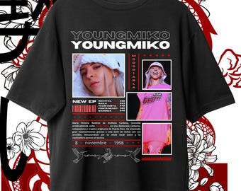 Young Miko T-shirt Design, Retro T-shirt, T-shirt Sublimation Design, Instant Download and Ready to Print.