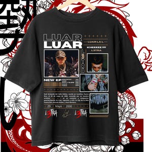 Luar la L T シャツ デザイン、レトロ デジタル PNG、Luar la L PNG、l3tra、ヴィンテージ ルアー、すぐにダウンロードして印刷できます。